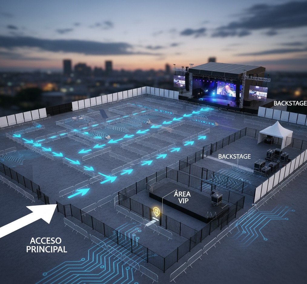 vallas de contención para eventos